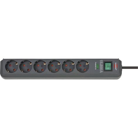 Brennenstuhl 1159710 Multipresa con interruttore 6 scomparti Antracite Schuko 1 pz. (1/5)