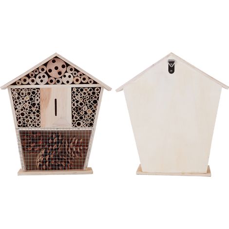 Abri à Insectes en Bois Décoration Jardin Refuge pour Abeilles et Coccinelles (1/5)