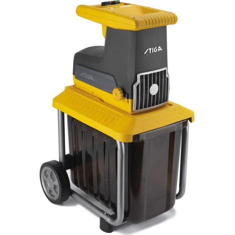 Broyeur électrique - STIGA - BIO SILENT 2500 - Broyage jusqu’à 40 mm - Rotor à 8 dents - Bac 60 L (1/5)