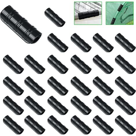 Lot de 30 Serre Clips de Tuyau, Greenhouse Cadre Tuyau Tube Film clip Clamp Connector Kit Pour plantes, serres (25mm) H168 (1/5)