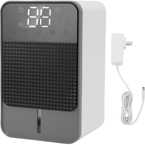1200ML Small Dehumidifier with Digital Display Defrost Function Timer Water Full Alert Auto Shut Off 7 Color Ambient Light for Home Bedroom Basement