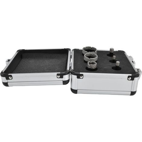 Ensemble de scies cloches 6 en 1, foret diamanté pour carrelage, outils à main, quincaillerie pour perceuse à carottage creux de 6 à 38 mm M14 (1/5)