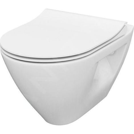 Cersanit Mille - WC suspendu avec abattant SoftClose, CleanOn, blanc S701-454 (1/3)