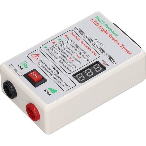 Testeur de rétroéclairage LED pour téléviseurs, avec interrupteur secteur, démarrage progressif et sécurité, compatible avec les LED de faible et haute intensité. Prise UE 85-265 V. (1/5)