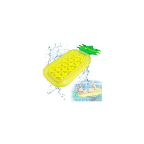 Matelas piscine 185 cm motif ananas Gonflable, confortable, idéal plage ou océan (1/5)