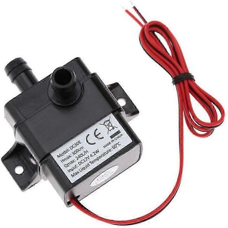Pompe à eau de jardin DC 12V 4,8W 240L/H mini pompe électrique submersible étanche sans balais, adaptée aux pompes à eau de 25 à 26 pouces. (1/5)
