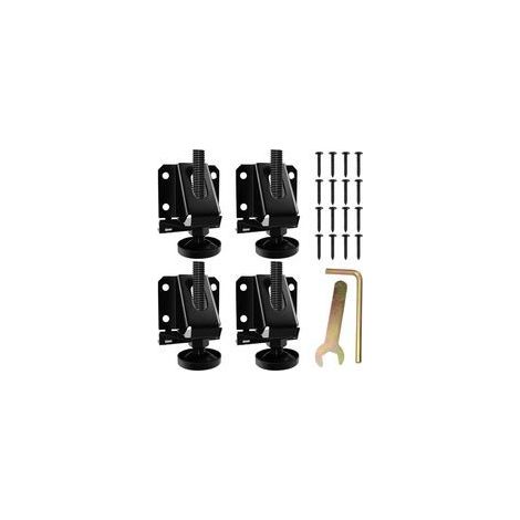Lot de 4 pieds de nivellement robustes avec écrous hexagonaux Ajustables pour armoires, tables, étagères et établis (1/5)