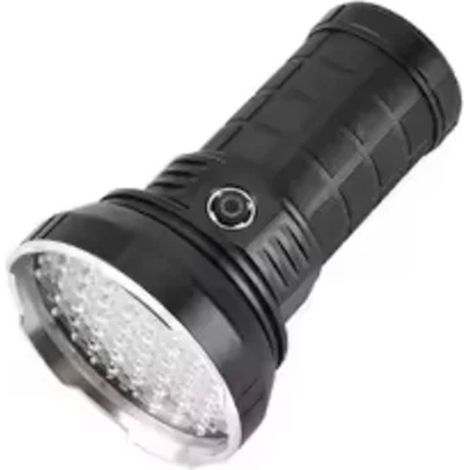 TRADE SHOP - Torcia Elettrica Led Batteria Ricaricabile Q-st49 Con Luminosità Massima 8000 Lm -
