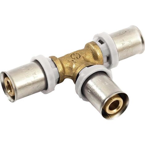 Té égal à sertir pour tube multicouche Acopex Alu diamètre nominal 20 - THERMACOME