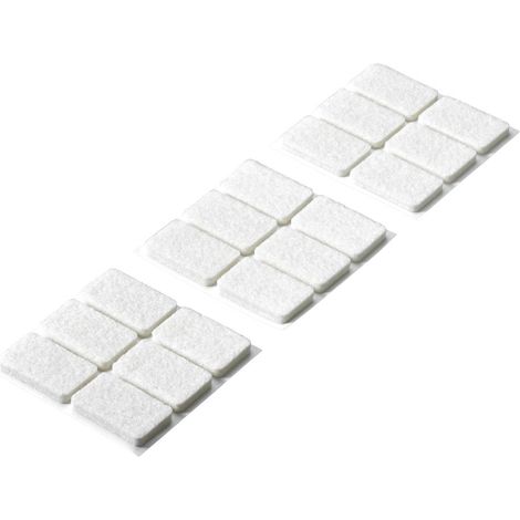 Hettich Filzgleiter weiß 36 x 22 x 4.5 mm - 18 Stück Filzgleiter