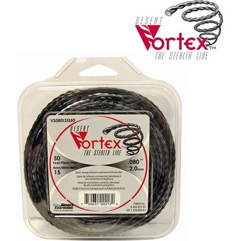 Hilo de nylon vortex Ø 3 mm para desbrozadora (blíster 15 m)