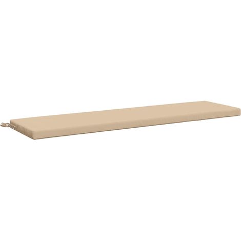 Coussin de banc SOEST 100 % polyester Crème 140 x 40 x 5 cm vidaXL (1/5)