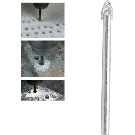Forets triangulaires en alliage industriel 3-4-5-6-8-10-12 mm pour marbre, verre, céramique et carreaux de céramique, 6 mm. (1/5)