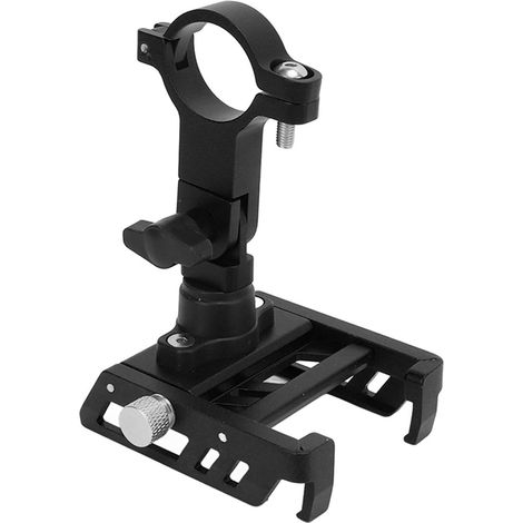 MEROCA Handyhalterung für Fahrräder, aus Aluminium, 360° drehbar, Lenkerhalterung für Fahrräder, Mountainbikes und Motorräder, schwarz, verpackt (1/5)