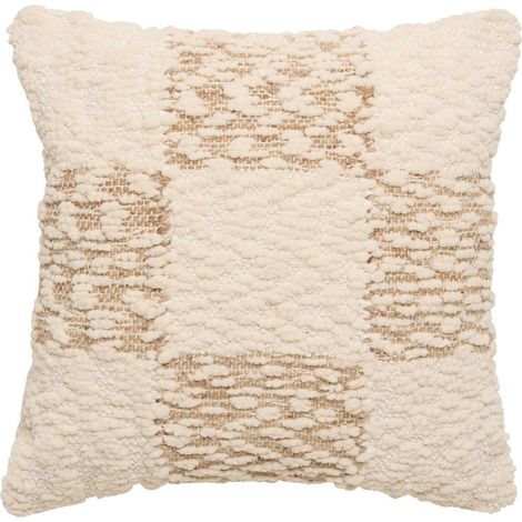 Ameya-Kissen, quadratisch, 45 x 45 cm, beige - Atmosphera créateur d'intérieur (1/3)