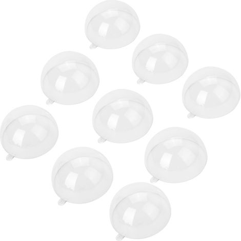 20 boules décoratives transparentes à remplir, en plastique, pour sapin de Noël (5 cm) (1/5)