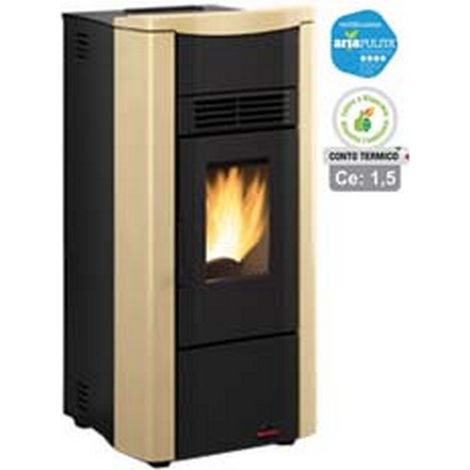 1PZ STUFA A PELLET GIUSY EVO 2.0 7 KW PERGAMENA (CONTO TERMICO) - misure cm.49,8x50,4x102,20h. - peso Kg.83