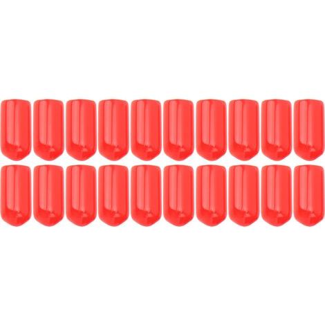Brrnoo PVC-Bremsentlüftungsstopfen, Bremsentlüftungsnippelstopfen, Bremsentlüftungsschraubenstopfen, einfache Installation, 20 Stück, hochbeständiges PVC für Bremssysteme. (1/5)