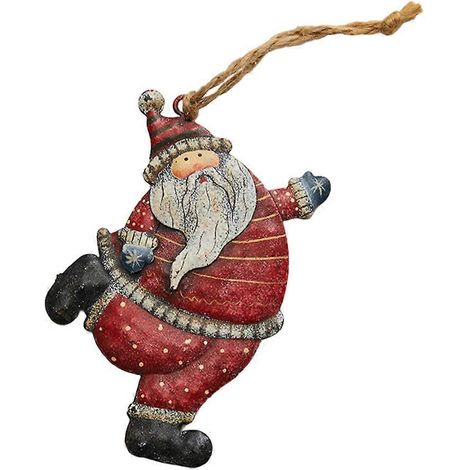 Stück Weihnachtsanhänger, hängende Dekoration, Weihnachtsschmuck, Festtagsbedarf-10X7X0.3CM (1/3)