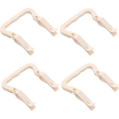 4 pièces Support sac poubelle Clip Fermeture poubelle Supports de pince à clip en plastique pour poubelle de poubelle de cuisine Poubelle Clip (1/5)