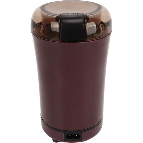 Elektrische Kaffeemühle, Multifunktions-Edelstahlklinge, tragbar, klein, für Gewürze und Kräuter, 150 W, lila, EU-Stecker 220 V (1/5)