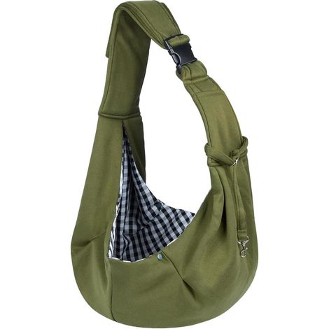 Sac de Transport pour Chien et Chat Bandoulière Réglable Sac à Bandoulière Mains Libres mini Chien (1/5)