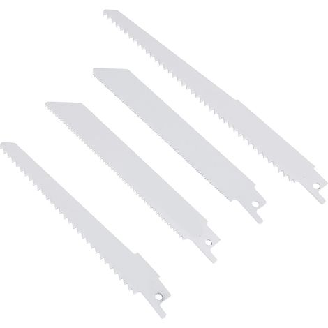 Ensemble de 10 lames de scie alternative en acier à haute teneur en carbone pour la découpe du bois, du métal et du plastique (1/5)