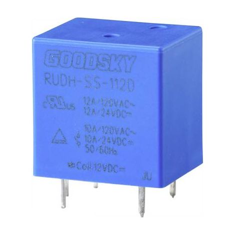 GoodSky RUDH-SS-112D Relais pour circuits imprimés 12 V/DC 12 A 1 inverseur (RT) 1 pc(s) Tray (1/3)