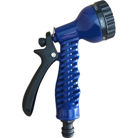 Tuyau d'arrosage flexible pour l'arrosage, le nettoyage extérieur et le lavage des véhicules, des cours et des garages, 8 unités, en caoutchouc.-AquaForge (1/5)