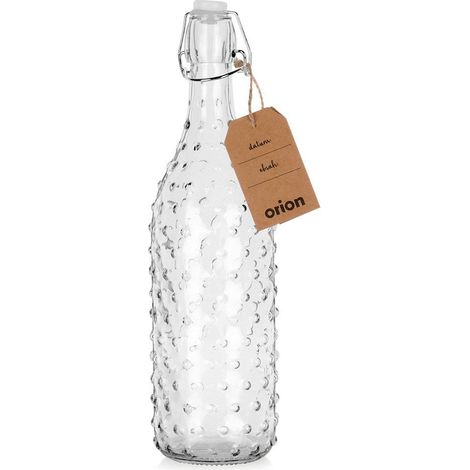 Glasflasche mit Clip 1 l (1/5)