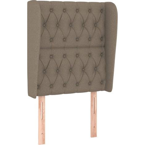 Maison Exclusive - Testiera ad Orecchio Tortora 83x23x118/128 cm in Tessuto