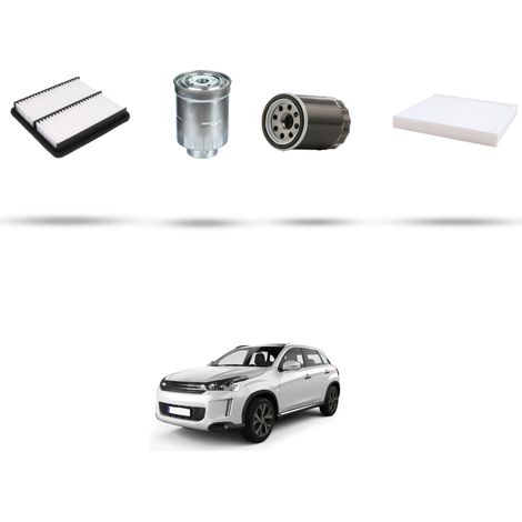 Kit tagliando 4 filtri compatibile con Citroen C4 Aircross 1.8 hdi 110kw dal 2012 (1/5)