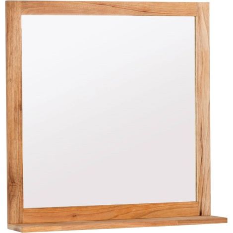 Swiss Aqua Technologies Specchio Naturel Home con mensola 60x61,5 cm, legno (HOMEZRC)