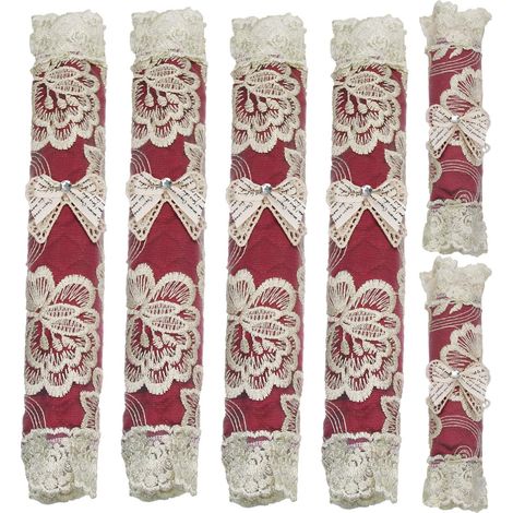 Housse De Poignée De Porte - 27 Cm Et 14 Cm - Pour Réfrigérateur Four Micro-ondes - Lot De 6 (1/5)