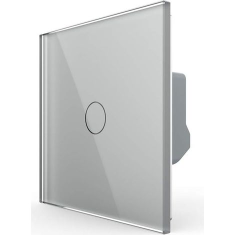 Interrupteur Tactile Verre - Panneau Tactile LED Intégré - 80 x 80 x 40 mm - Pour Contrôle Éclairage Intérieur - 1 Pièce (1/5)