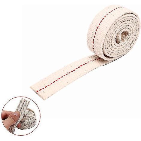 Mèche de lampe à pétrole en coton tressé, 1 m, mèche plate en coton pour lampe à pétrole - 1,5 cm (1/4)