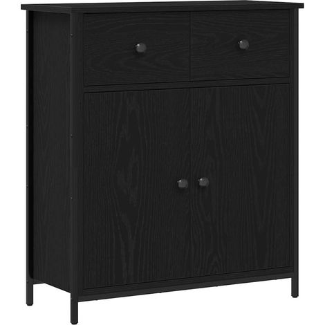 Maison Exclusive - Aparador Roble Negro 70 x 30 x 80 cm Madera de