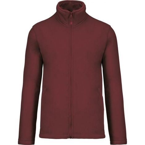 Giacca Falco Kariban in micropile con zip Bordeaux L