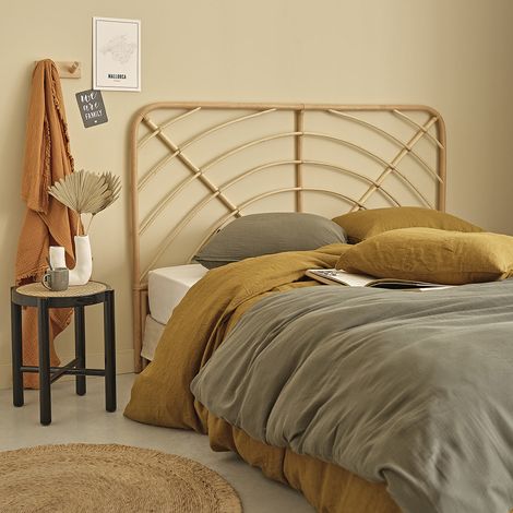 Tête de lit en rotin naturel 160 cm