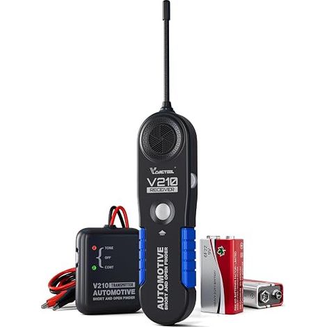 Traceur Cable Electrique Voiture, Testeur électrique Ouvert et Court, Tension DC 6V-42V Testeur Circuit d'alimentation Auto, Outil Détecteur de Cable Disjoncteur Electrique (1/5)