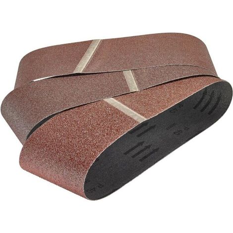 5 Bandes Abrasives 76x457 mm Grain 40 - Résistantes, Idéales pour Bricolage & Atelier (1/5)