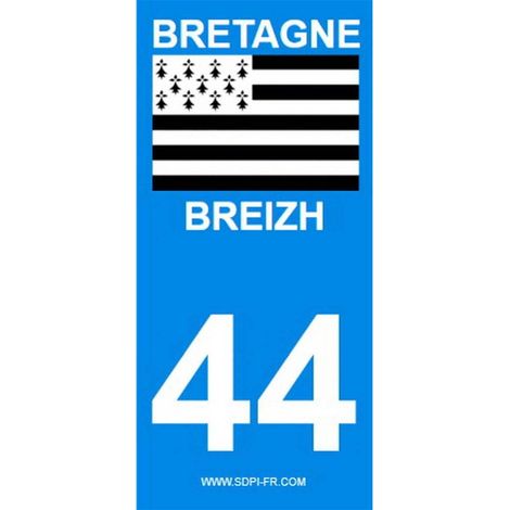 ADHESIFS REGION DEPARTEMENT 44 BRETAGNE / BREIZH X2