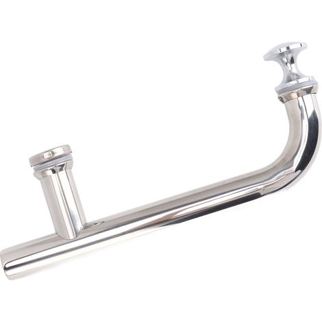 Poignées de porte coulissantes épaisses de type F incurvées en acier inoxydable robuste pour salle de bain/douche, 202 pièces (1/5)
