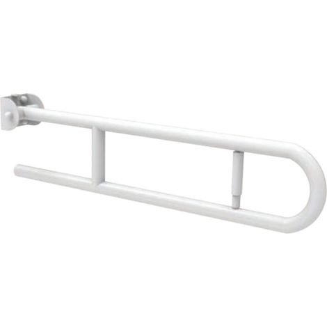Barra maniglione ribaltabile con porta rotolo cm 80 nylon (1/3)