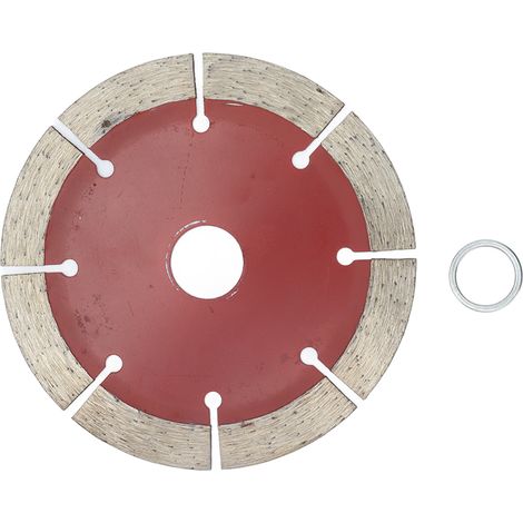 Disque diamanté 114mm pour meuleuse, lame circulaire coupe à sec ou humide, outil de découpe rouge. (1/5)