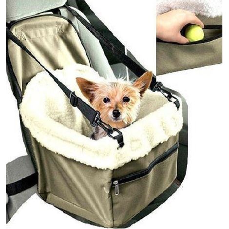 TRADE SHOP - Trasportino Sedile Cuccia Per Auto Porta Cane Cani Gatto Animali Cesto Cintura -