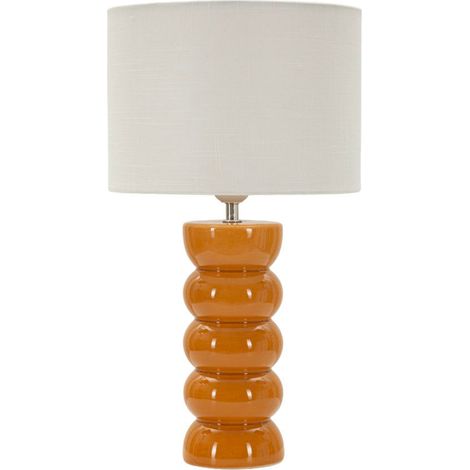 Lampada da tavolo in ceramica senape, Ø25x46 cm – Torr (1/5)