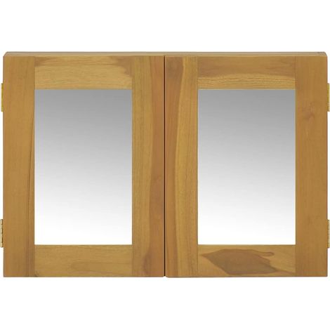 Maison Exclusive - Mobile a Specchio 60x10x40 cm in Legno Massello di Teak (1/5)