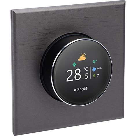 Thermostat intelligent Wi-Fi compatible avec le thermostat à molette intelligent Tuya, écran TFT 240 x 240, compatible avec les systèmes centraux de climatisation et de chauffage (1/5)