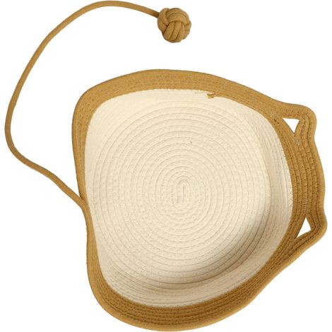 Lit pour chat en corde de coton tissée à la main, multifonctionnel, exquis et confortable, pour animaux de compagnie (1/5)